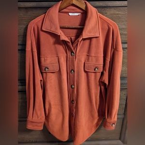 Rust orange shacket, size small (fits like a large)